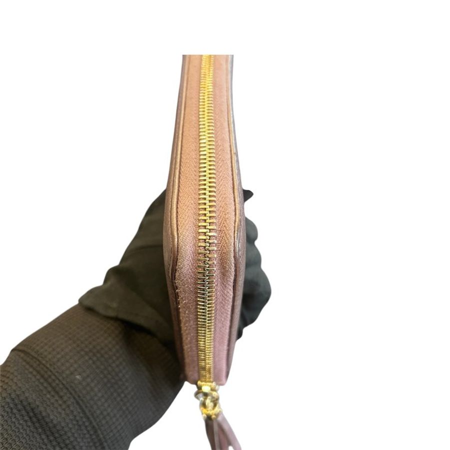 GUCCI紫色全皮拉鍊長夾-6