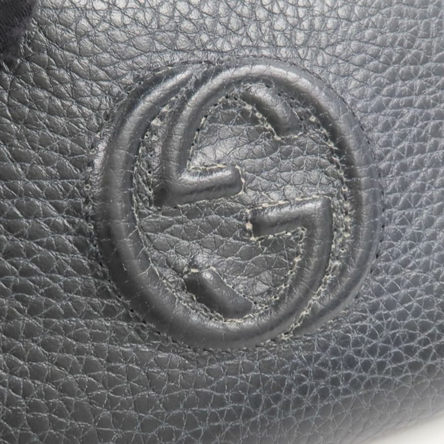 GUCCI 牛皮皮革Soho Wallet錢包-12