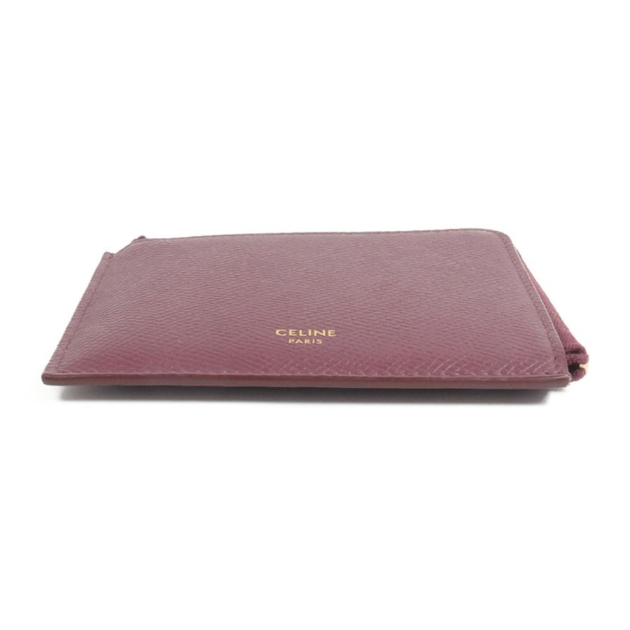 CELINE 牛皮皮革Zipped Purse Card Case錢包-5