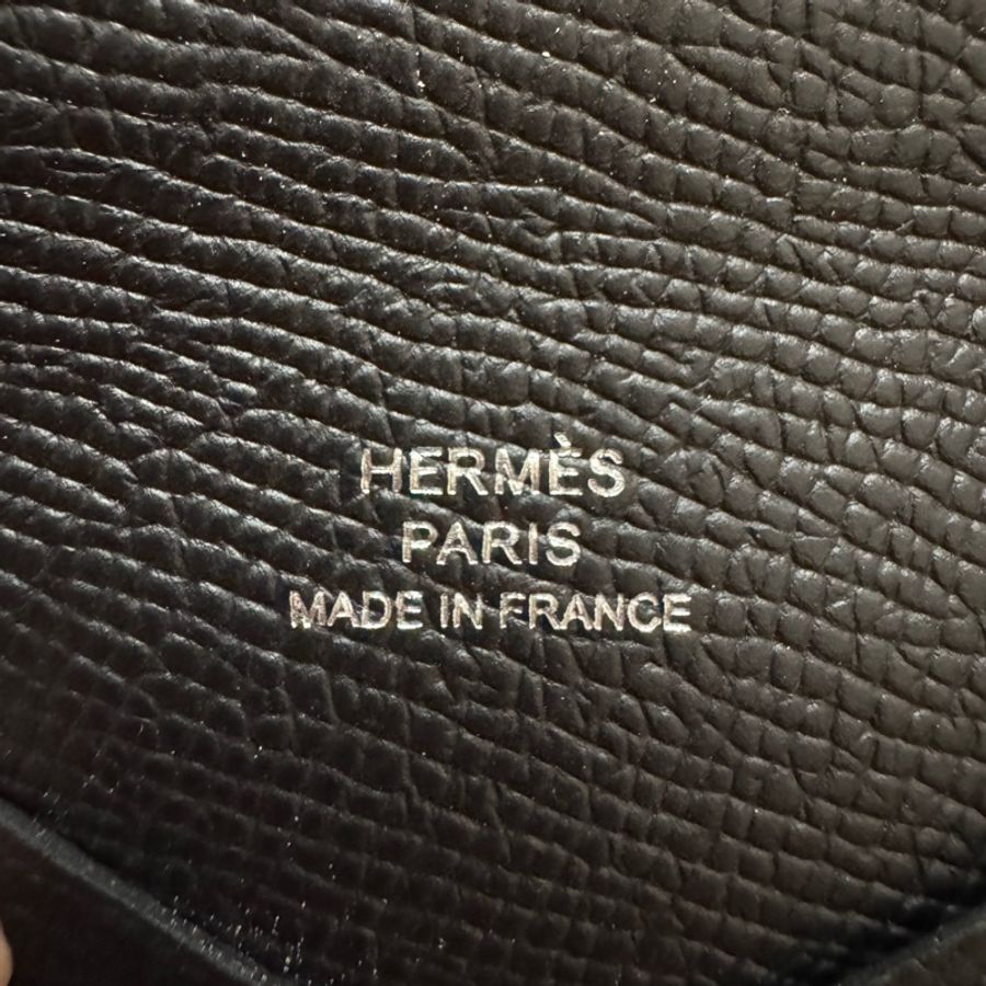 hermes calvi卡包黑色-2