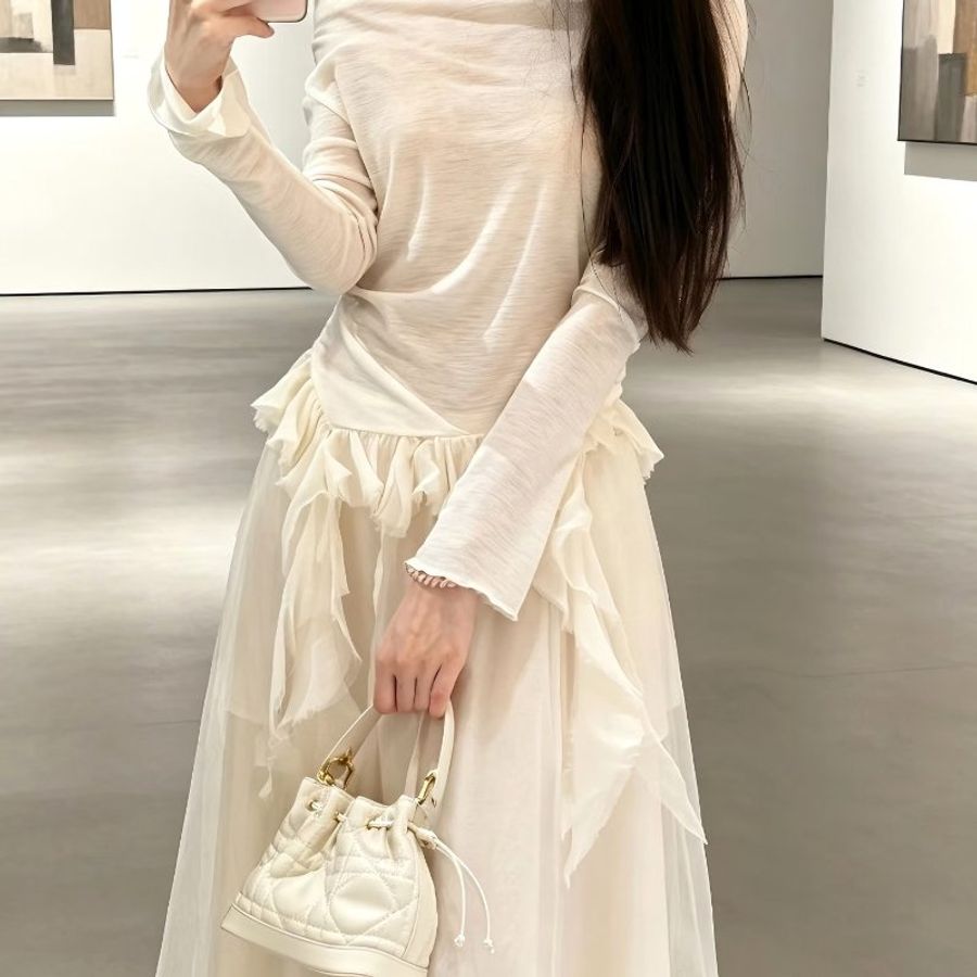 DIOR 奶白色金扣Jolie藤格紋 手提肩背水桶包 17.5*16*11 98新配件塵袋-1