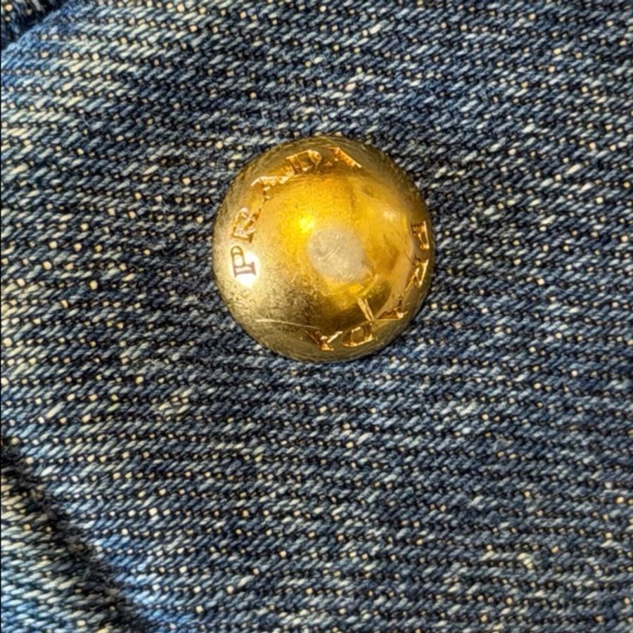 Prada大號牛仔沙灘包-14