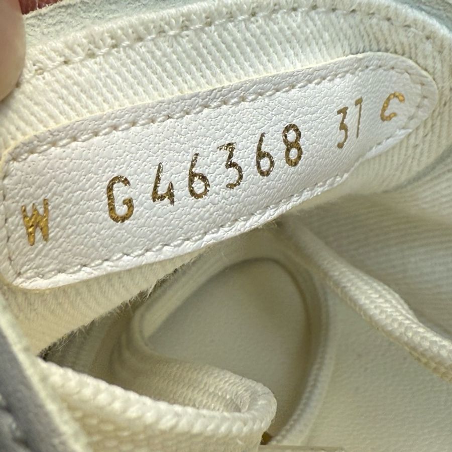 Chanel香奈兒 25P 暗紋Logo油蠟皮厚底大頭鞋 37碼-7