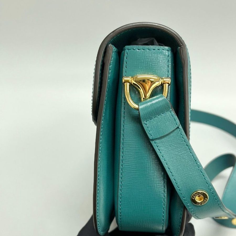 ️Gucci 全皮拼色1955中號肩背斜背包 25*18*8cm 98新配件塵袋-4