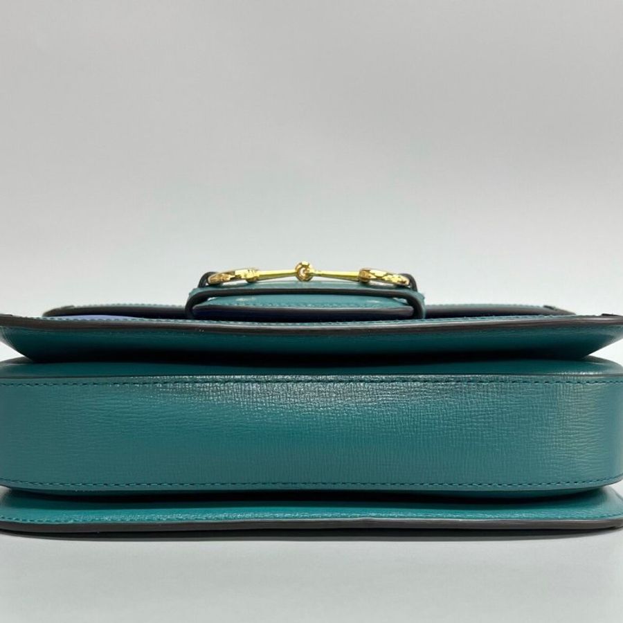️Gucci 全皮拼色1955中號肩背斜背包 25*18*8cm 98新配件塵袋-7