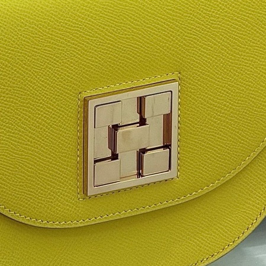 Hermès愛馬仕馬賽克mini檸檬黃 D刻-6