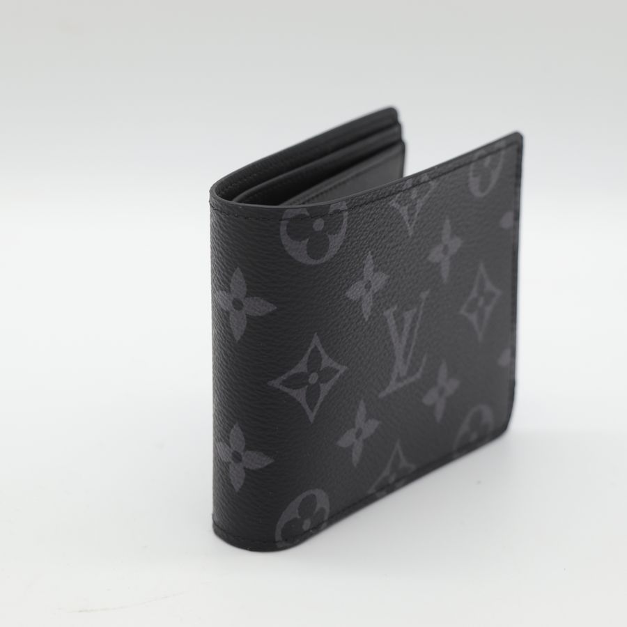 Louis Vuitton 路易威登 黑色 老花 兩折短夾-2