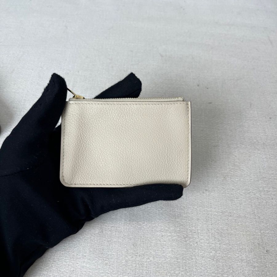 Hermes愛馬仕Constance Slim康康奶昔白金扣零錢包卡包-10