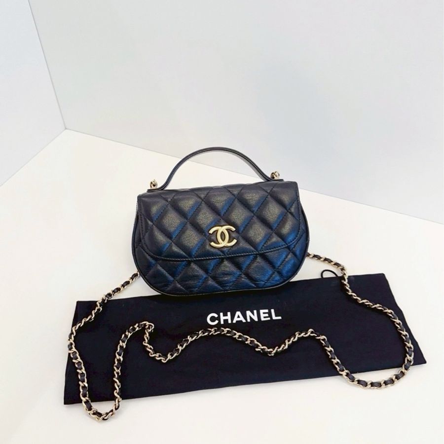也太美😭Chanel 23A 半月馬鞍包|手提斜背都美到犯規🖤-5