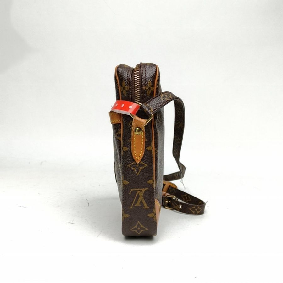 LOUIS VUITTON 中古單層相機包老花PVC肩背包2001-1