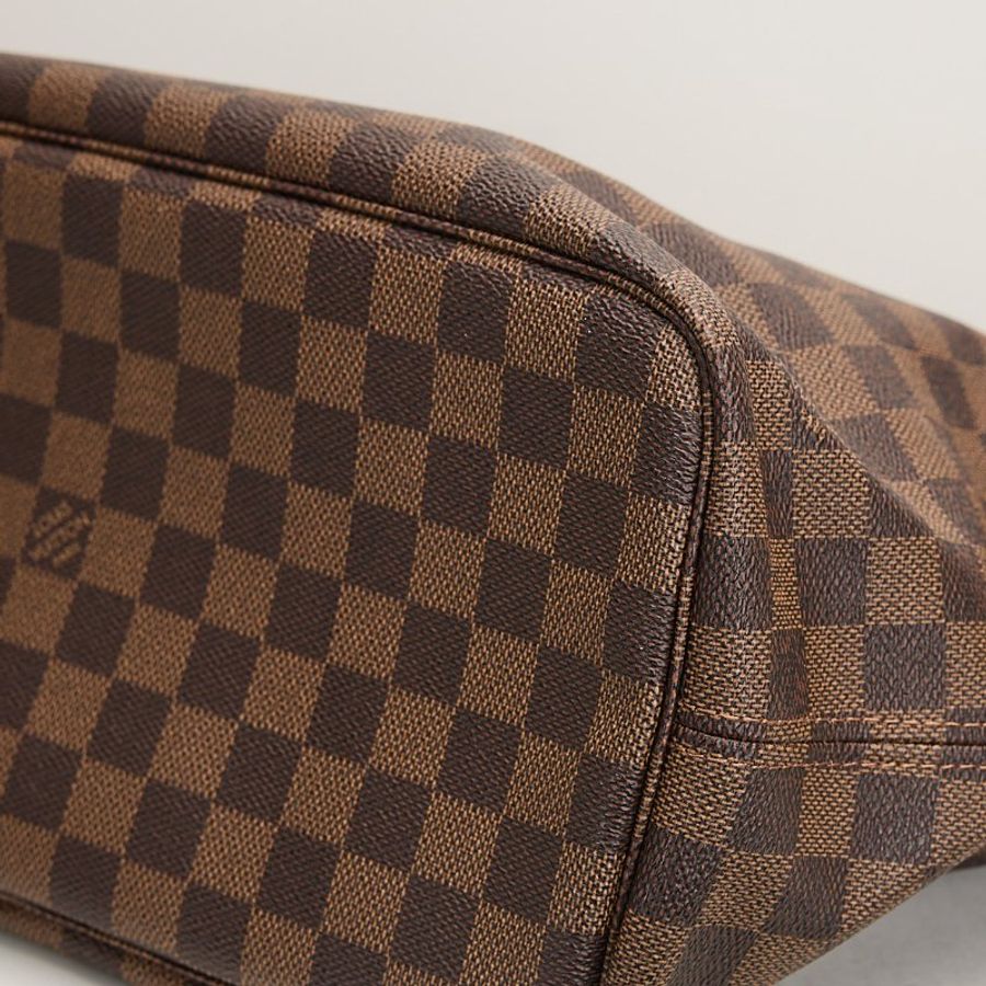 二手Lv Neverfull MM 棋盤格子母托特包-4