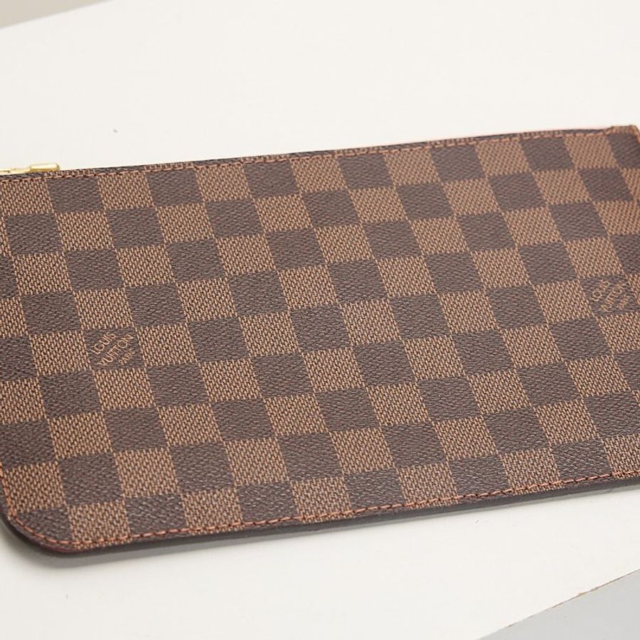二手Lv Neverfull MM 棋盤格子母托特包-9