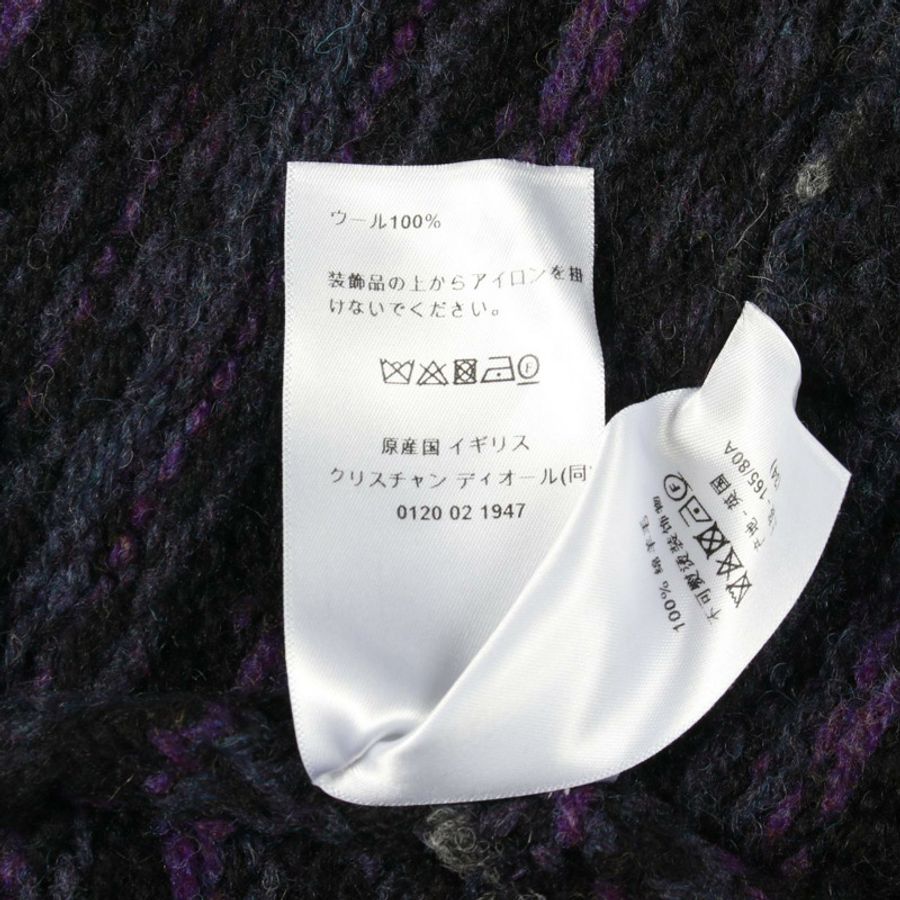 Christian Dior 針織毛衣 #34 羊毛黑紫色二手女款-3