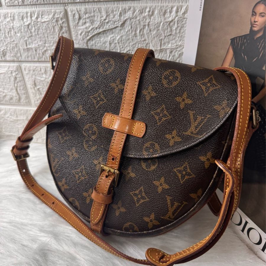 Louis Vuitton 老花中古. MM(中款)盾牌包-1