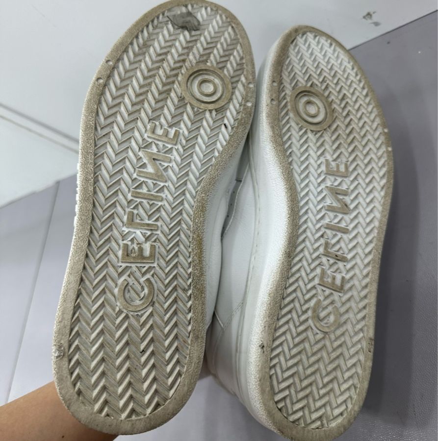 CELINE 白色休閒鞋 時尚板鞋 40碼-3