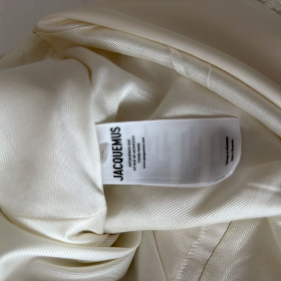 JACQUEMUS 白色 La Saudade 不對稱洋裝-8