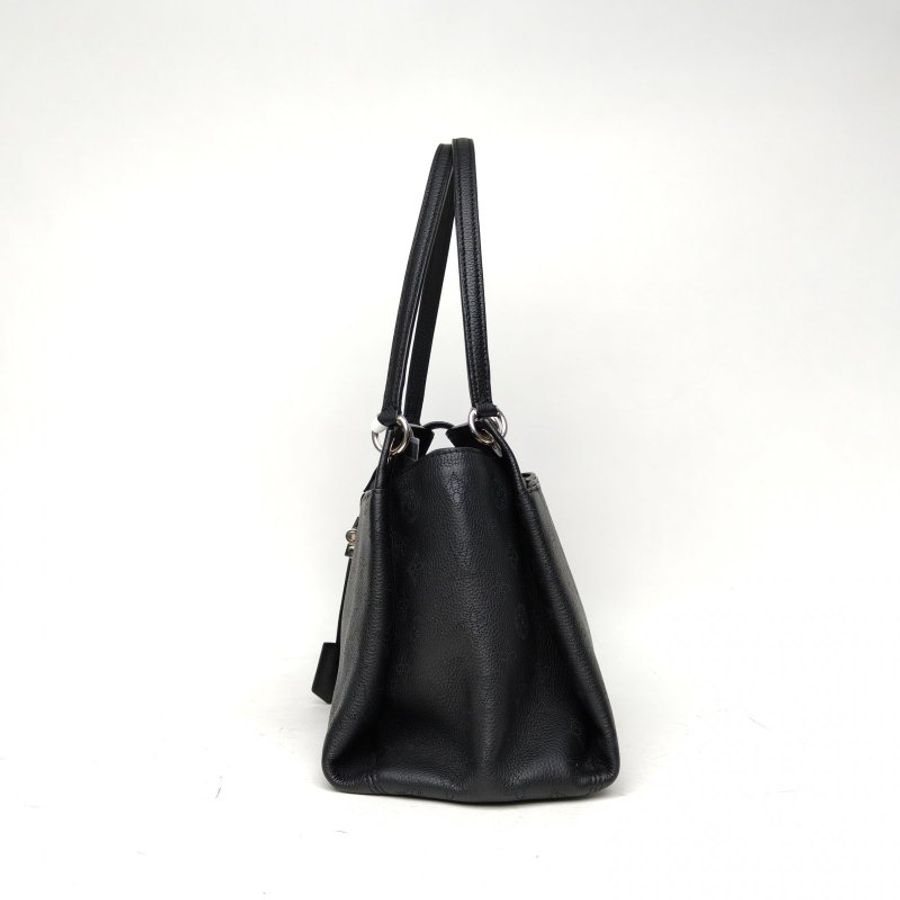LOUIS VUITTON 黑色牛皮2015銀扣Sethowirth手提包-1