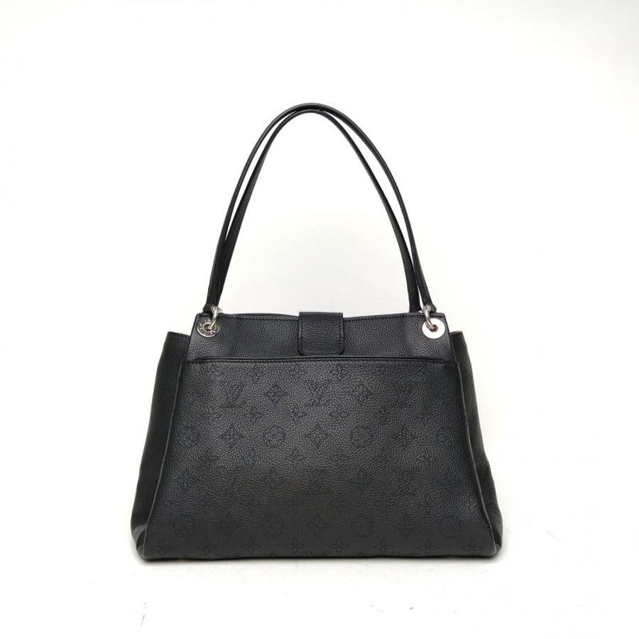 LOUIS VUITTON 黑色牛皮2015銀扣Sethowirth手提包-2