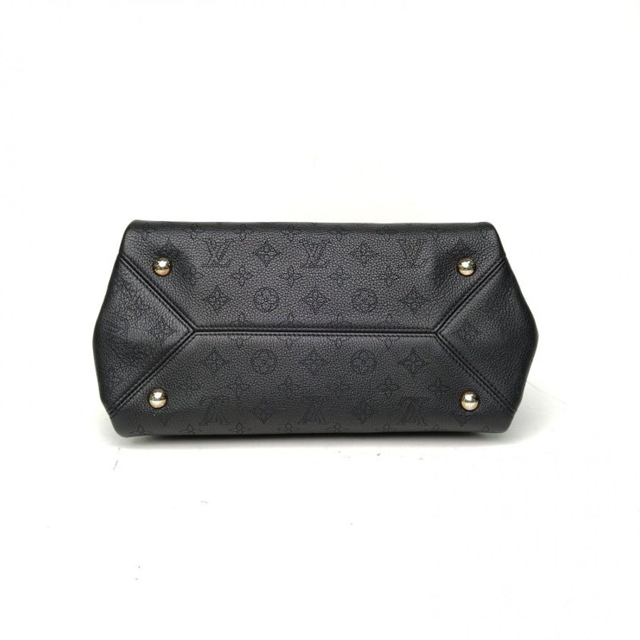 LOUIS VUITTON 黑色牛皮2015銀扣Sethowirth手提包-3