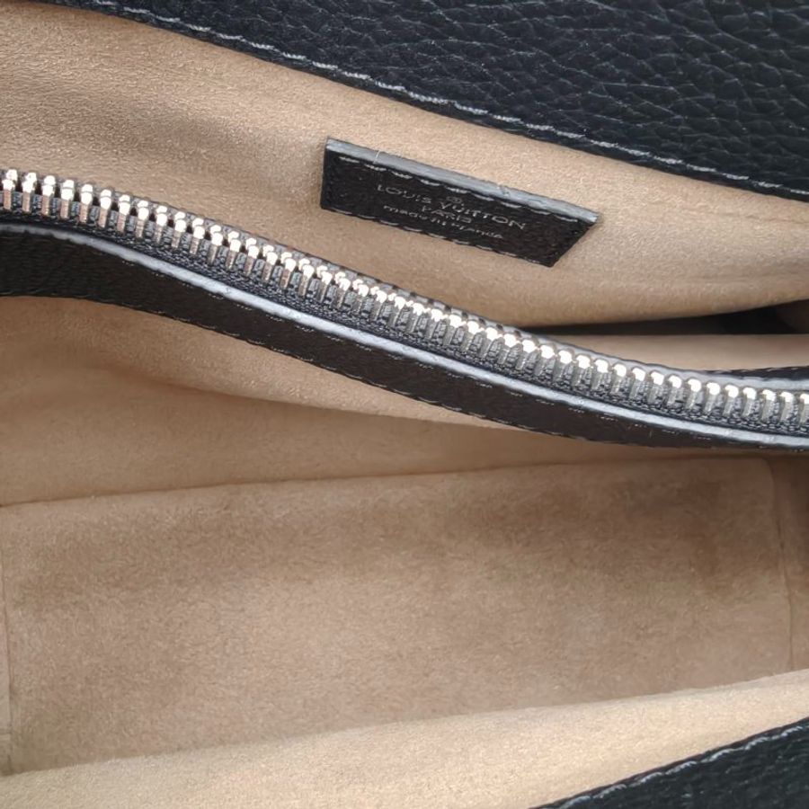 LOUIS VUITTON 黑色牛皮2015銀扣Sethowirth手提包-5