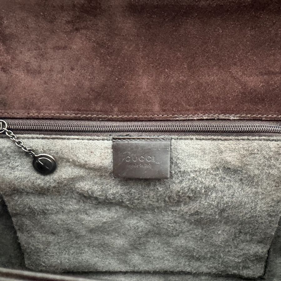 【赫蒂國際精品】GUCCI女士黑色真皮單肩包 vintage 二手 中古-18