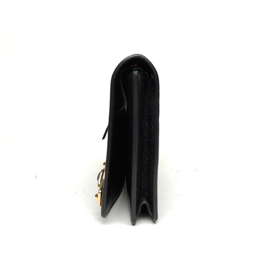 BALENCIAGA 黑色牛皮機車woc鏈條包肩背包-1