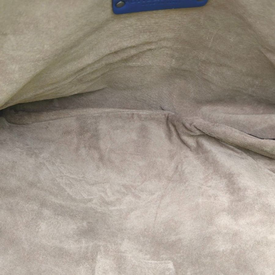 BOTTEGA VENETA 藍色羊皮鎢鋼扣經典編織手提單肩包-4