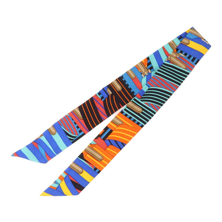HERMES 絲質Twilly絲巾-1