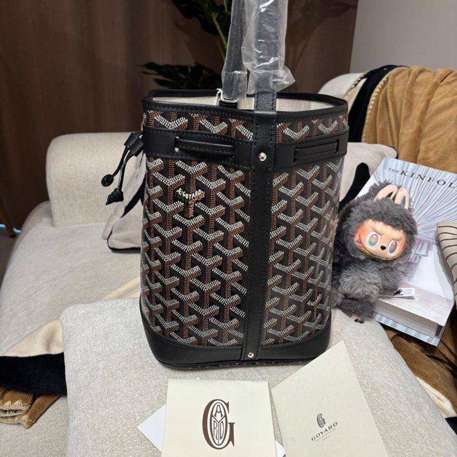 Goyard petit flot bucket bag Black-3