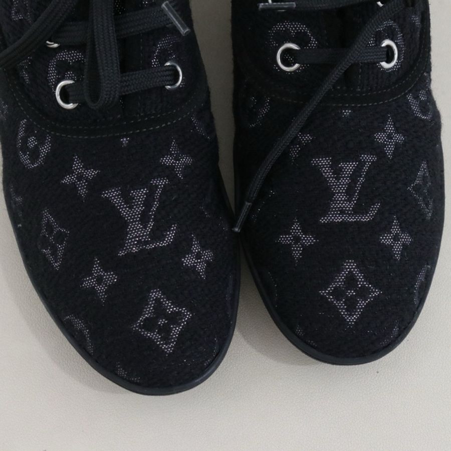 LV 路易威登 Foxtrot Sneaker 女鞋,黑色,37.5碼,無附件-3