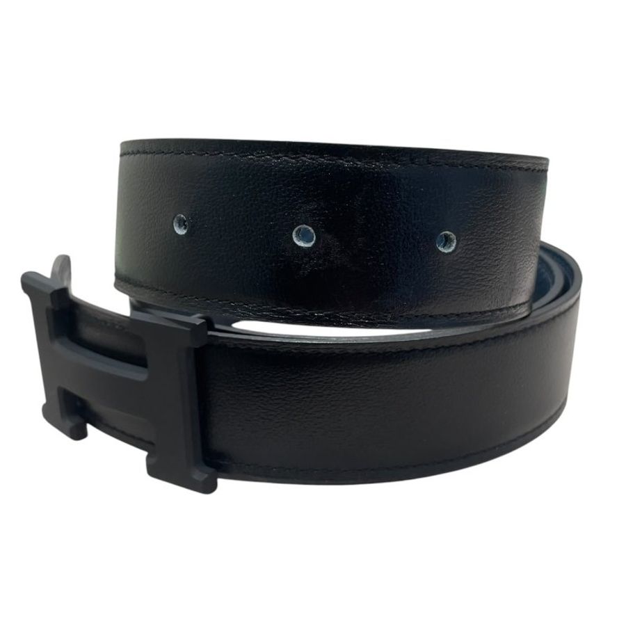 HERMES 愛馬仕 CONSTANCE BELT 38mm H皮帶 TC皮 黑色 黑釦 SIZE:70-2