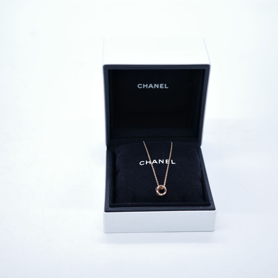 CHANEL 香奈兒 COCO CRUSH 米色金 淡金 項鍊-1
