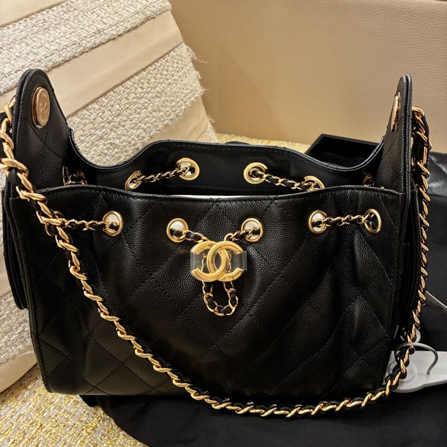 熱騰騰🔥香奈兒Chanel 26A 25mini bag黑x金 🇹🇼專櫃-6