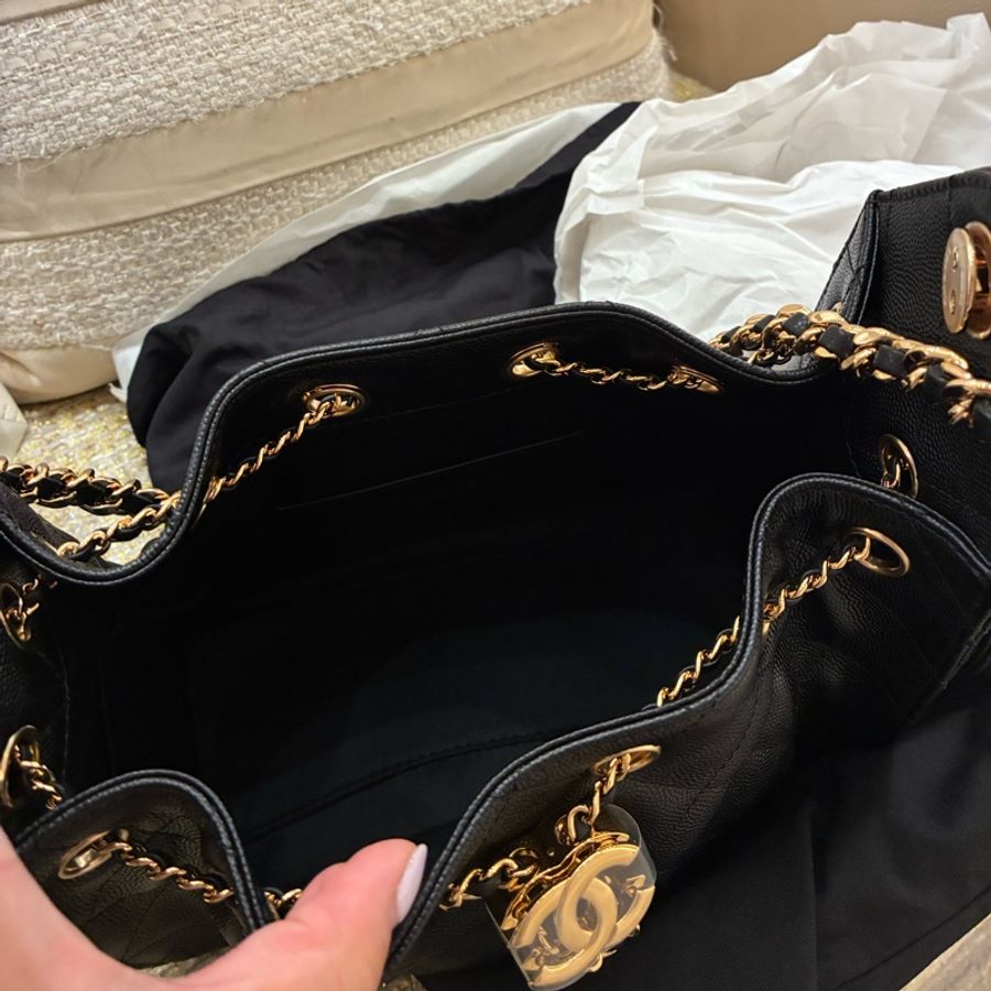 熱騰騰🔥香奈兒Chanel 26A 25mini bag黑x金 🇹🇼專櫃-9