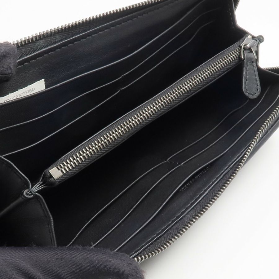 BOTTEGA VENETA 羊皮皮革Zipper Long Wallet長錢包-11