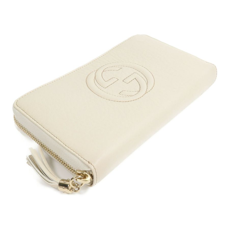 GUCCI 牛皮皮革Soho Zip Around Wallet長錢包-3