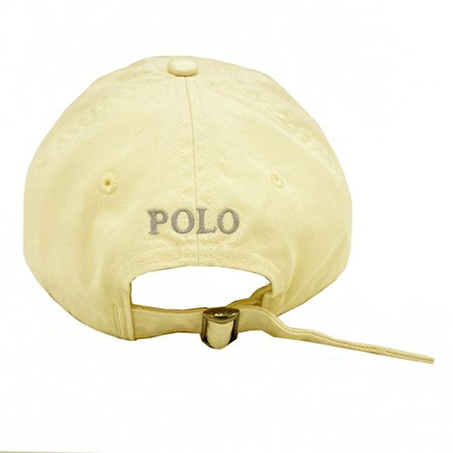 【RALPH LAUREN】POLO刺繡小馬LOGO鴨舌棒球帽(米白)-3