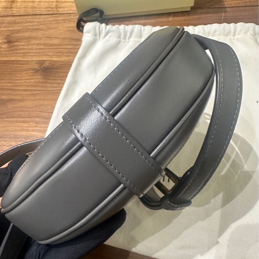 CELINE 賽琳  馬鞍包 灰色-2
