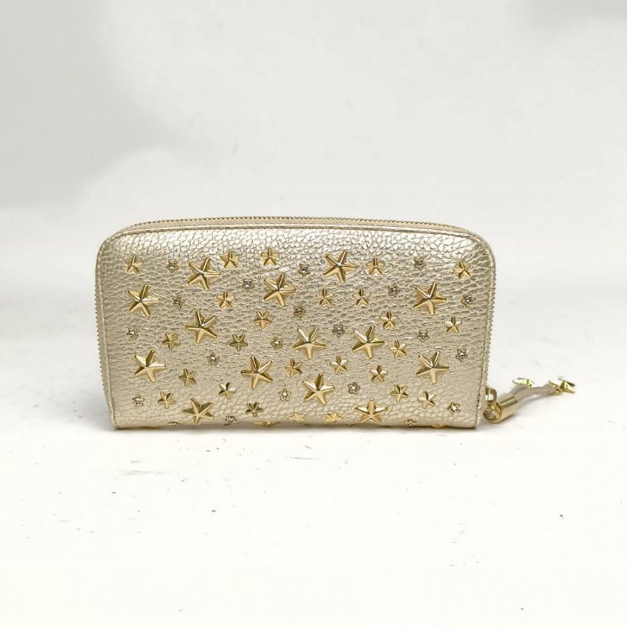JIMMYCHOO 錢包金色長款-2