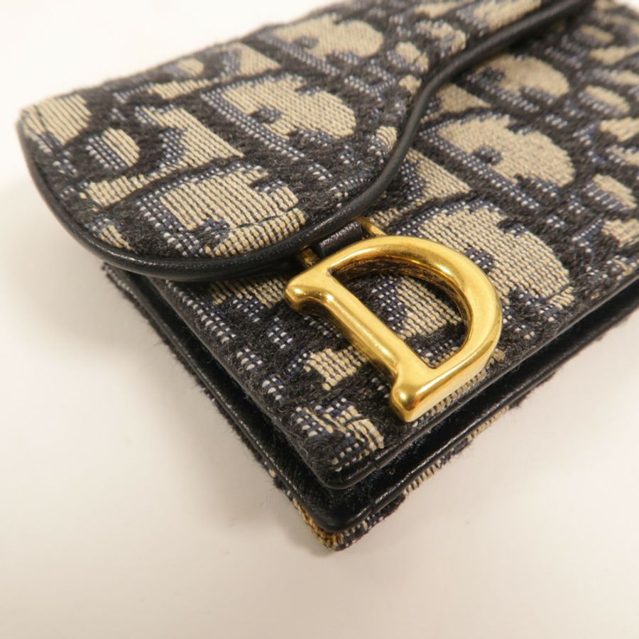 Dior Oblique帆布Saddle Card Case卡片套-12