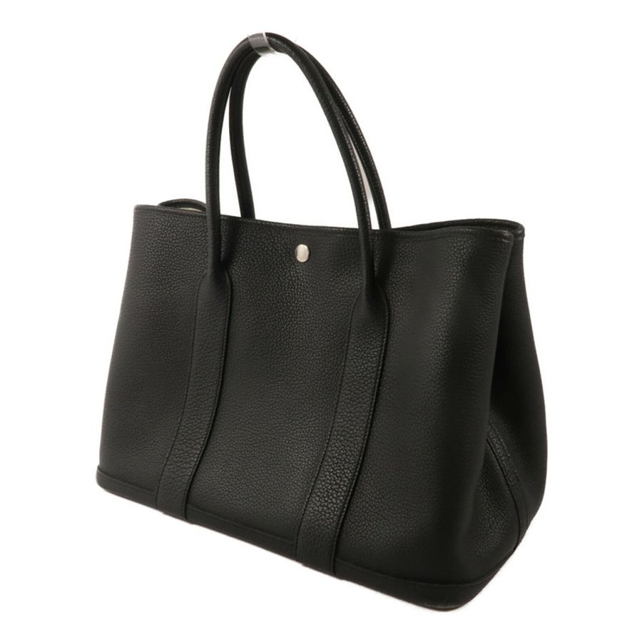 HERMES Negonda皮革GardenParty PM手挽袋Noir-1