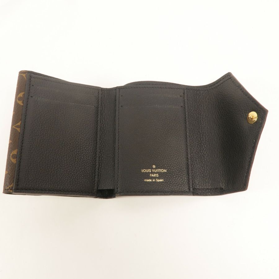 LOUIS VUITTON Monogram/牛皮皮革Double V Wallet錢包-6