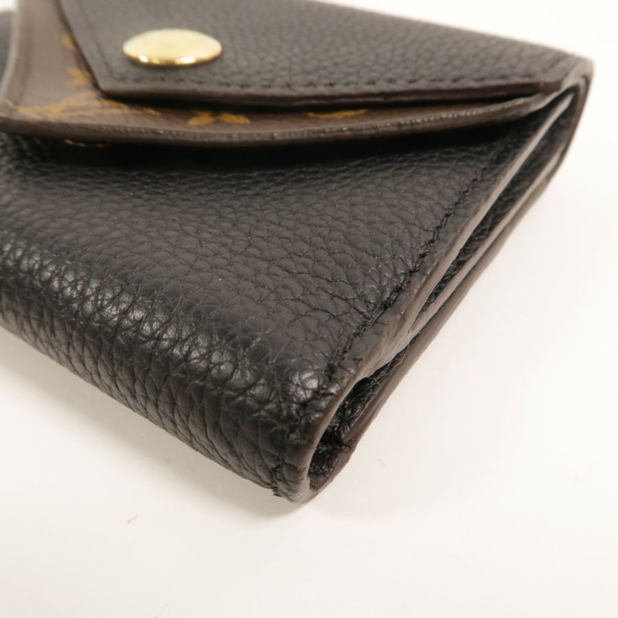 LOUIS VUITTON Monogram/牛皮皮革Double V Wallet錢包-13