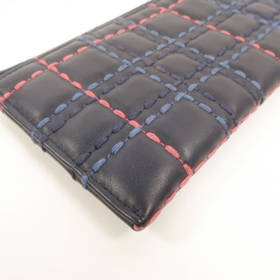 CHANEL 羊皮皮革Zipper long Wallet長錢包-14