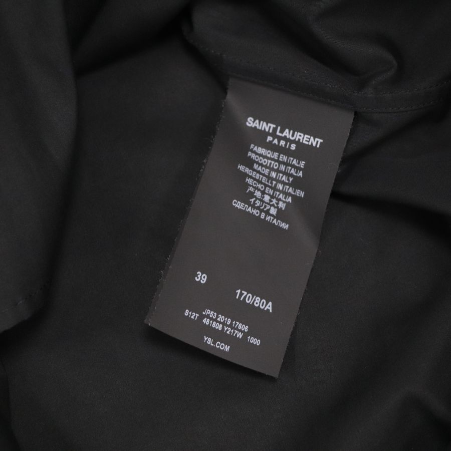 Saint Laurent 聖羅蘭 棉質 黑色 長袖襯衫-8