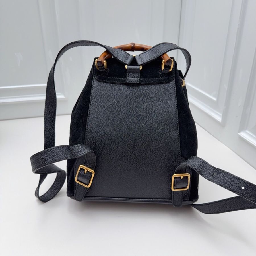 97新Gucci古馳vintage 竹節雙肩包-1
