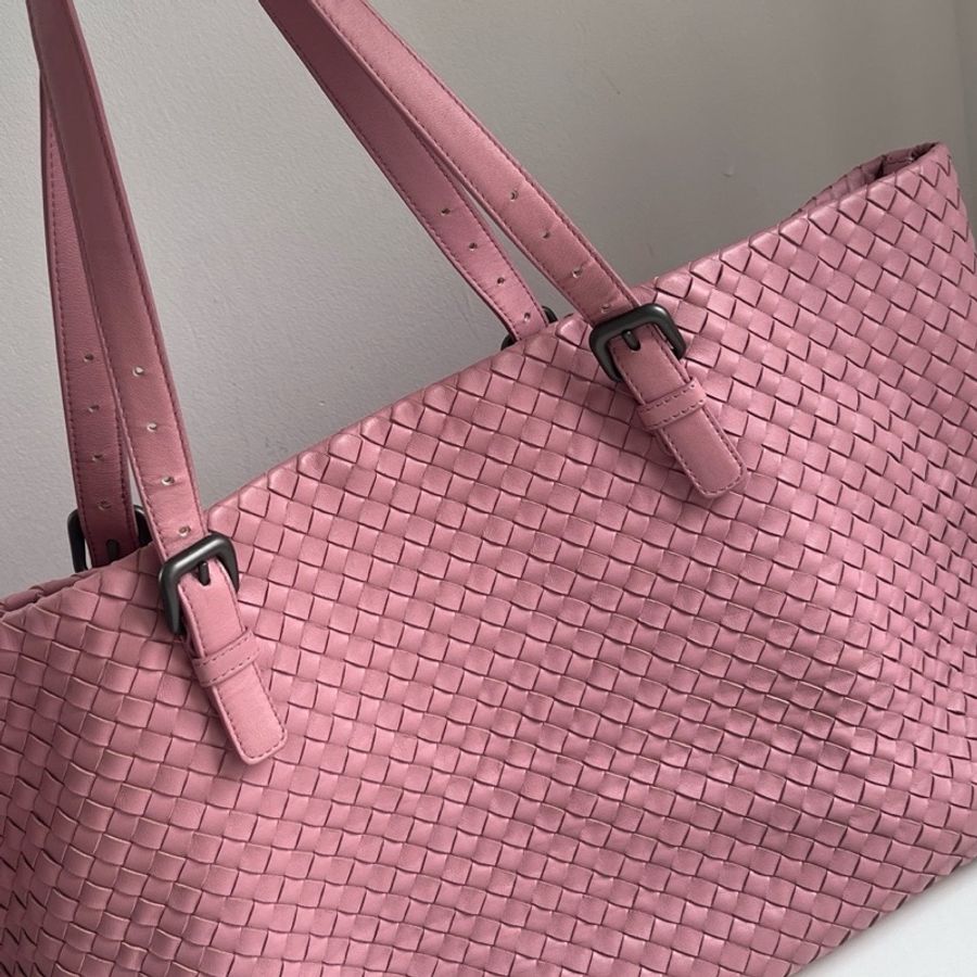 葆蝶家0Bottega Veneta tote單肩包,煙灰粉紫色-8