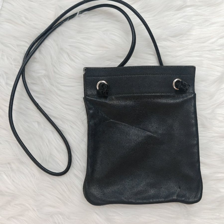 Hermès 愛馬仕 Aline 黑銀 牛皮-1