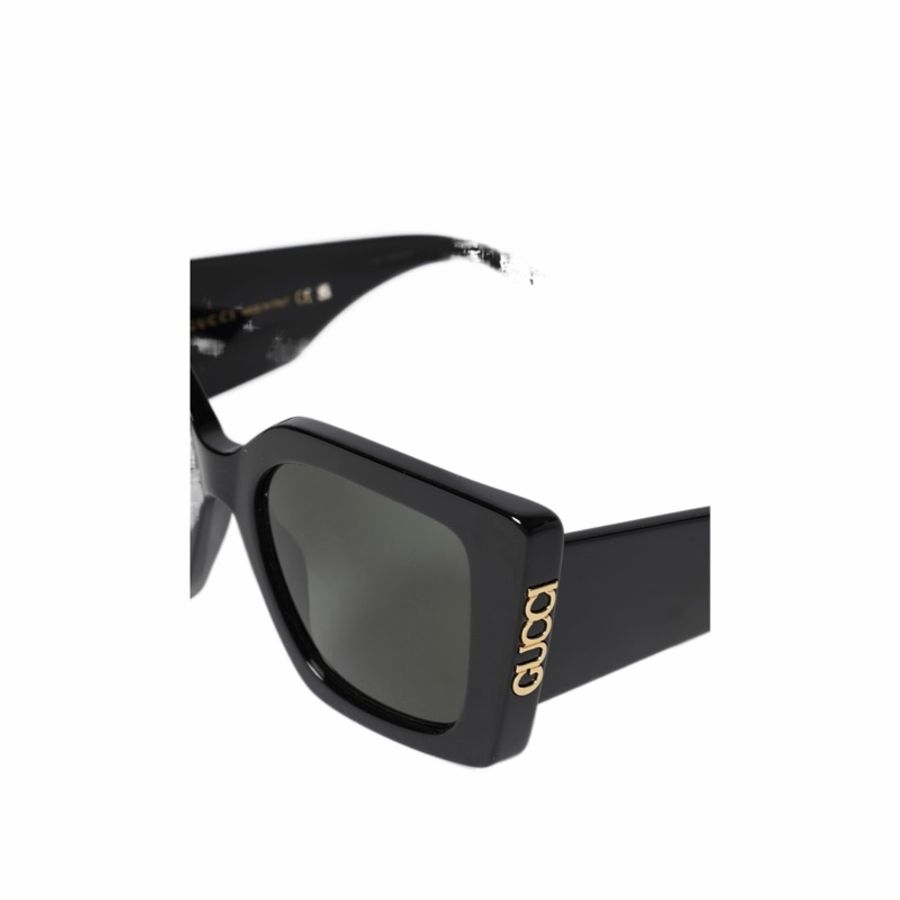 Gucci 女士 幾何框太陽鏡51 均碼碼橋寬: 1.9cm; 鏡腿長: 13cm; 鏡片直徑: 5.1cm-1