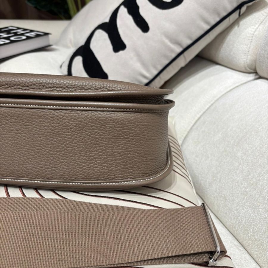 Hermes Evelyne 33,etoupe ,STAMP B,大象灰銀扣-9
